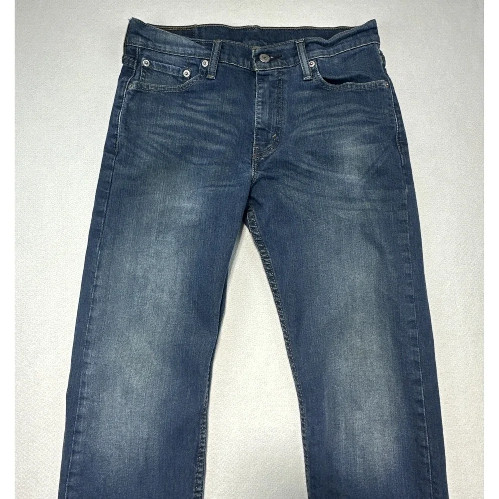 Levi's 513 Slim Straight Jeans Men's 30x30 Dark Indigo Wash Modern Stretch